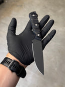 EDC - High Carbon Tactical (G10 Preto e Espaçador Azul)