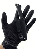 EDC- Mini Tantō Sandvik Tactical (G10 Preto e Espaçador Vermelho)