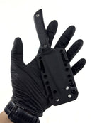 EDC- Mini Tantō Sandvik Tactical (G10 Preto e Espaçador Vermelho)