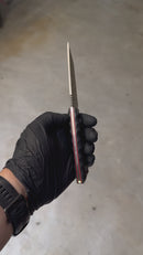 EDC- Tantô Sandvik (G10 Preto e Espaçador Vermelho)