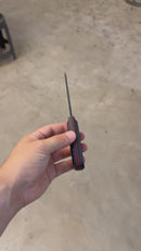 EDC- Mini Tantō Sandvik Tactical (G10 Preto e Espaçador Vermelho)