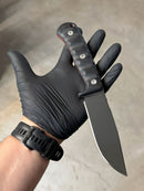 Jagunço Sandvik Tactical (G10 Preto e Espaçador Vermelho)