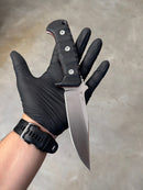 Kzr- Nimbus Sandvik (G10 Preto e Espaçador Vermelho)