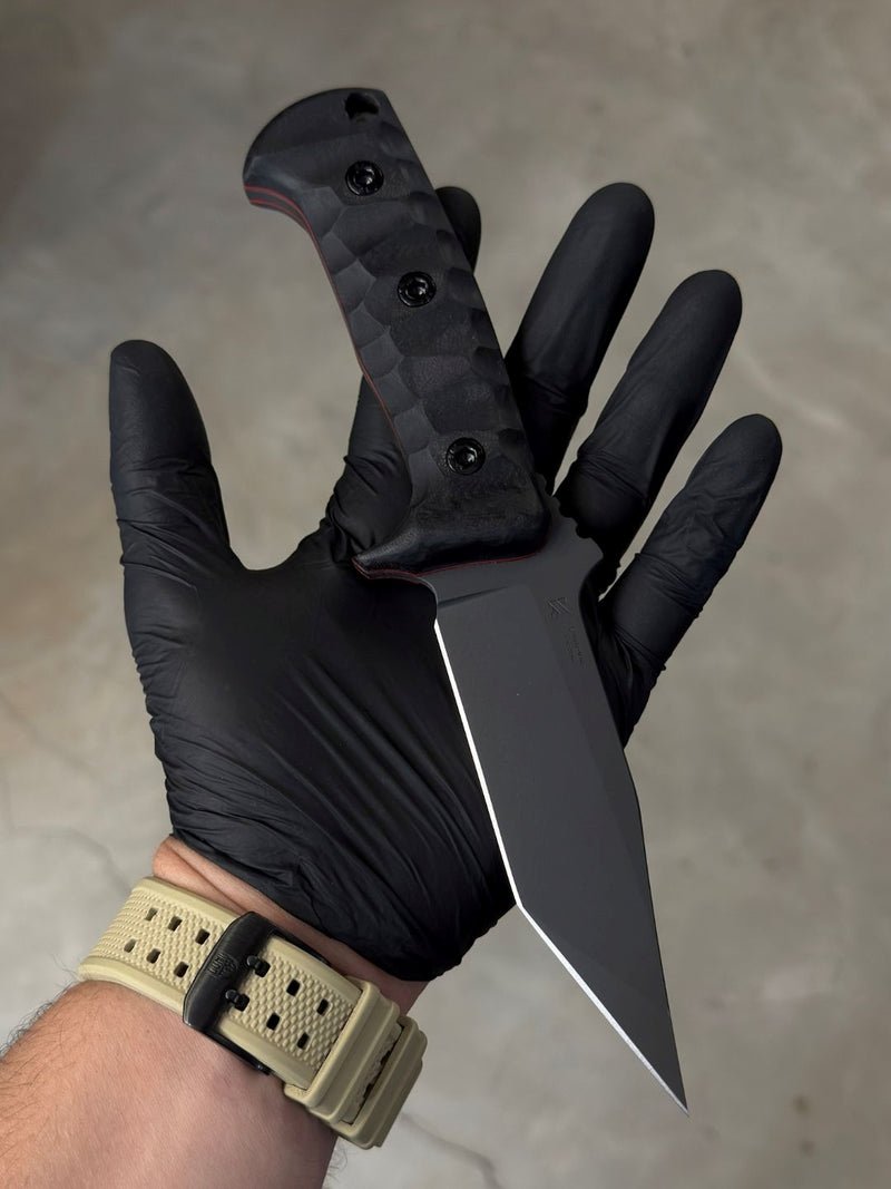 Kzr- Nimbus Tantō Sandvik Tactical (G10 Black & Red)