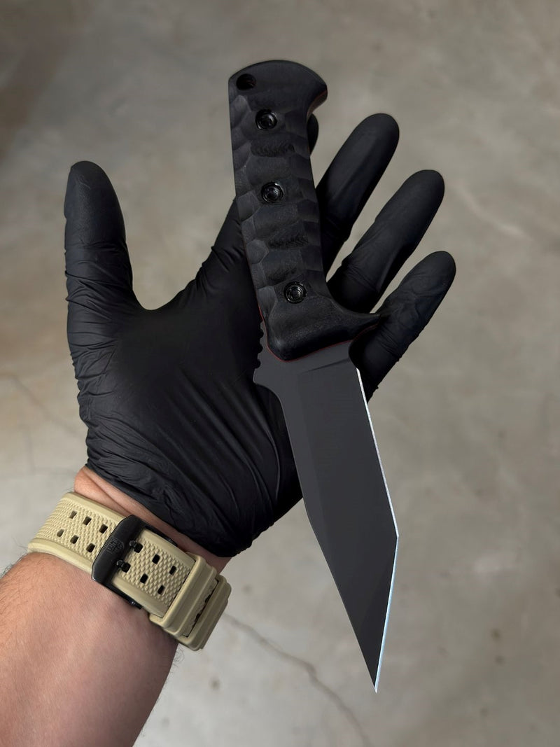 Kzr- Nimbus Tantō Sandvik Tactical (G10 Black & Red)