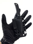 EDC- Mini Tantō Sandvik Tactical (G10 Preto e Espaçador Vermelho)