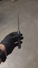 EDC- Inox Tactical (G10 Preto e Espaçador Branco)