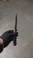 Jagunço Sandvik Tactical (G10 Preto e Espaçador Vermelho)